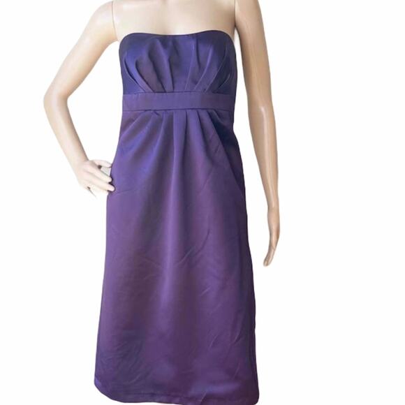 Alfred Angelo Purple Strapless Prom Dress - Picture 1 of 6